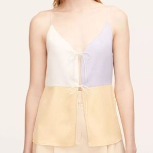 NWT Rebecca Taylor color block cami